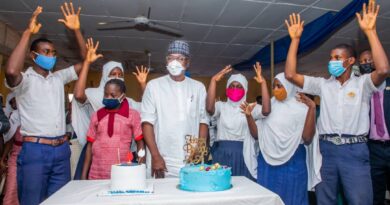 Kwara Governor with Special Needs Students