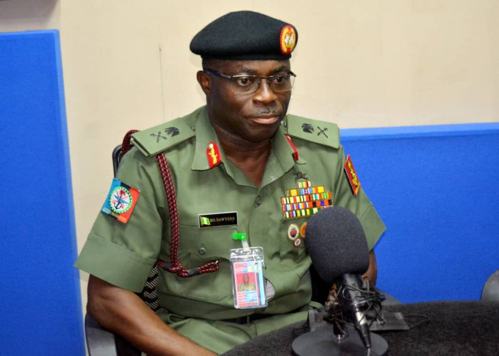 Maj.-Gen. Benjamin Olufemi Sawyerr, Defence Spokesperson