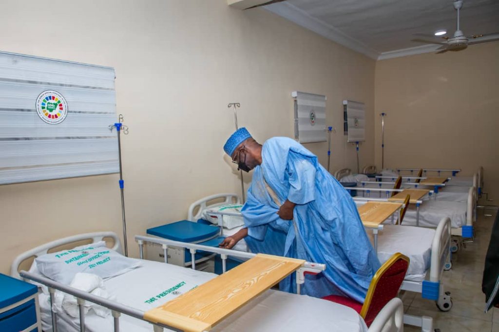 AbdulRahman inspecting hospital