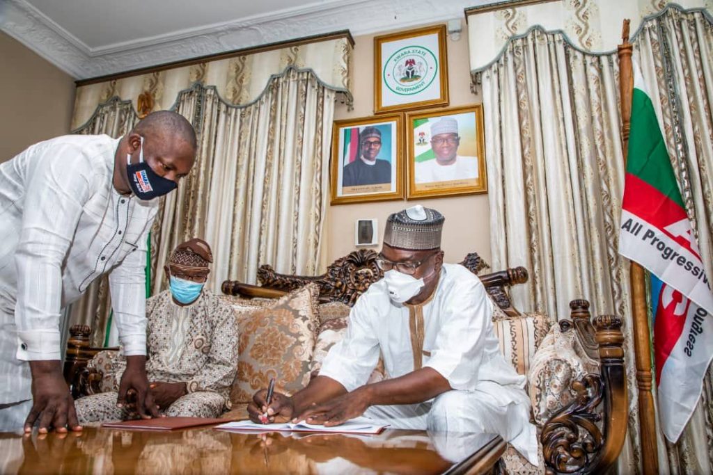 Kayode Oyin-Zubair with Gov AbdulRazaq