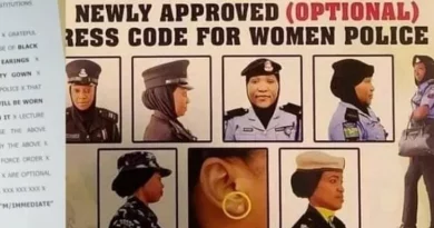 Approved Dress Code for Female Nigerian Police
