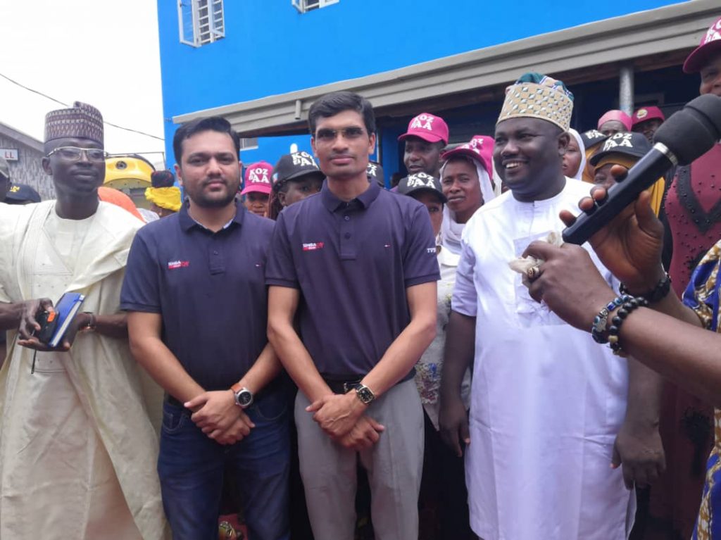 Simba TVS Representatives with Kayode Oyin-Zubair in Offa