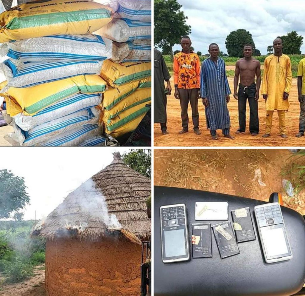 Arrested Terrorists with Exhibits