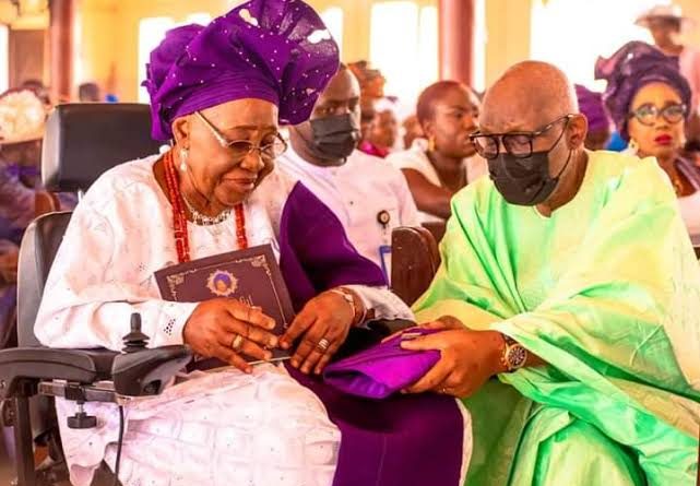 Akeredolu with Late Mother