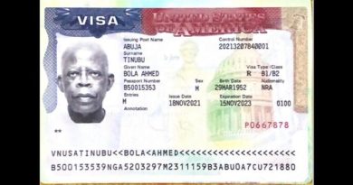 Tinubu's US Visa