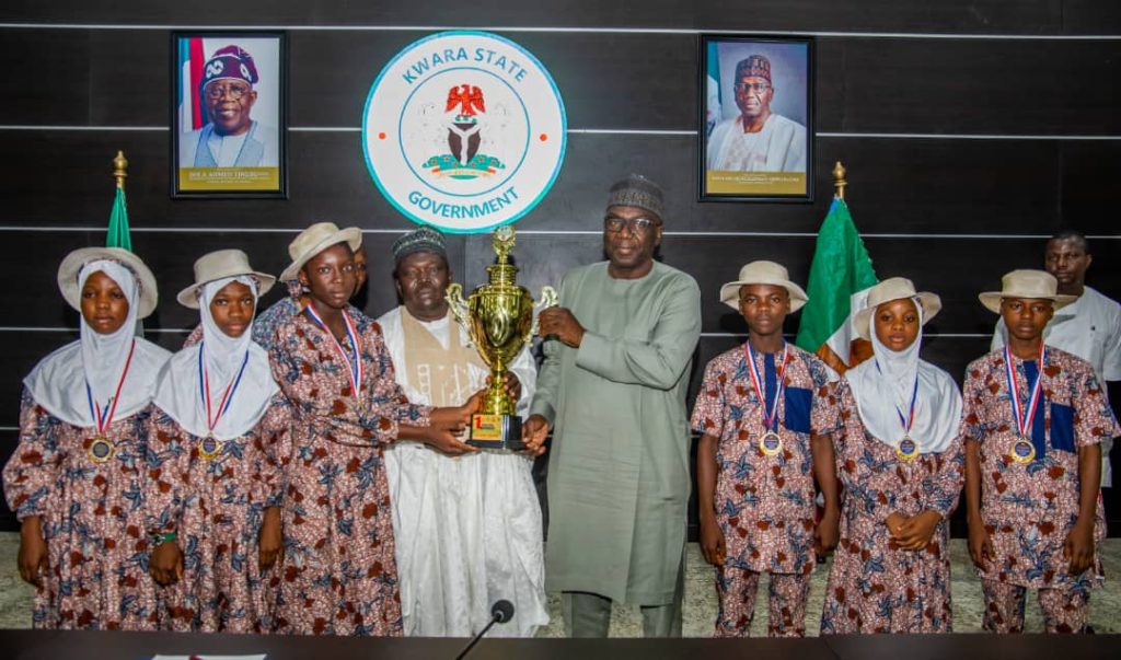 Gov AbdulRazaq with Winners of Presidential Debate
