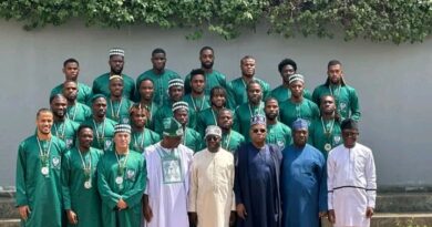 Super Eagles reception at Aso Villa