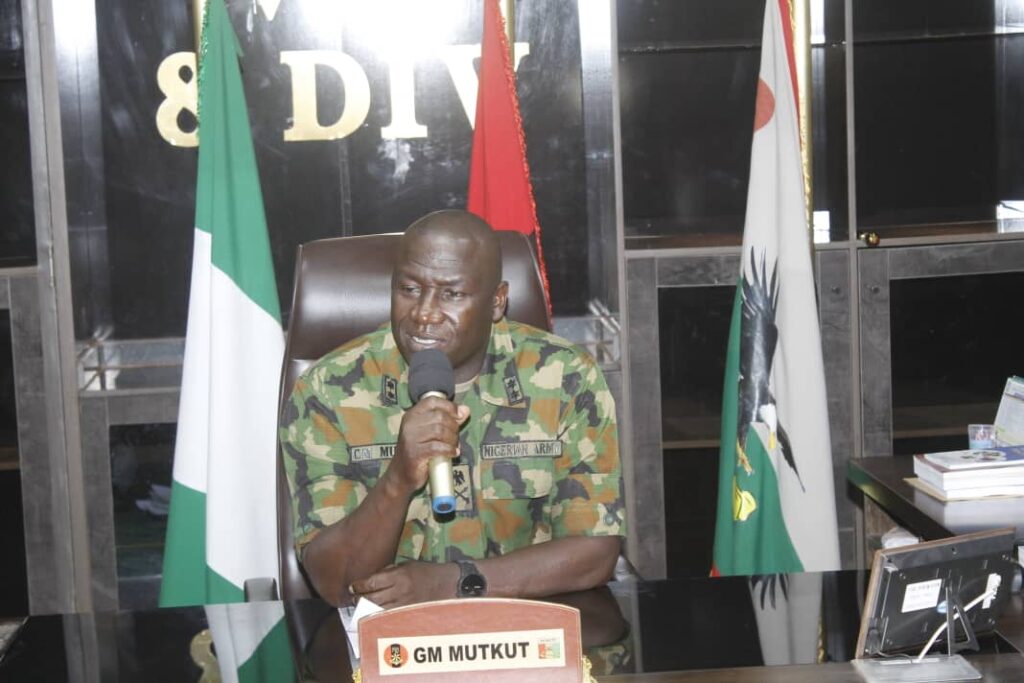 GOC 8 Division, Major General Godwin Mutkut