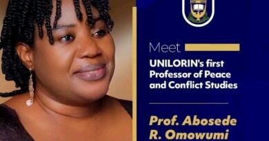 Meet UNILORIN'S First Professor of Peace and Conflict Studies, Prof. Abosede R. Omowumi Babatunde