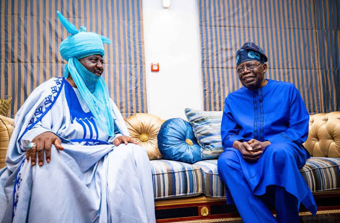 Emir Aminu Ado Bayero and President Bola Ahmed Tinubu