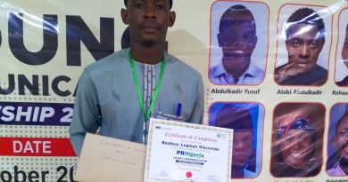 PRNigeria Honours Shagaya's Aide, Basheer Luqman, with Young Communication Fellowship Leadership Award