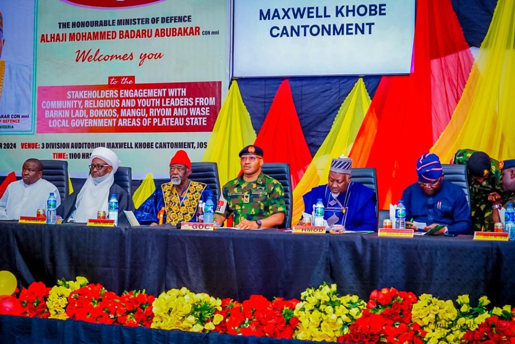 Peace and Security: Defence Minister Meets Stakeholders, Security Personnel in Plateau