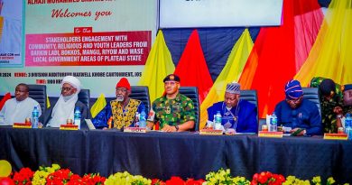Peace and Security: Defence Minister Meets Stakeholders, Security Personnel in Plateau