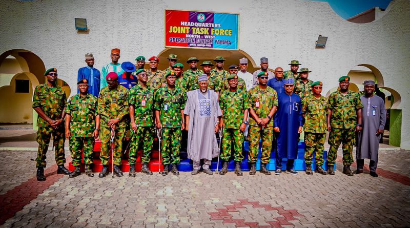 Tinubu Charges Nigerian Troops to End Insecurity in North-West