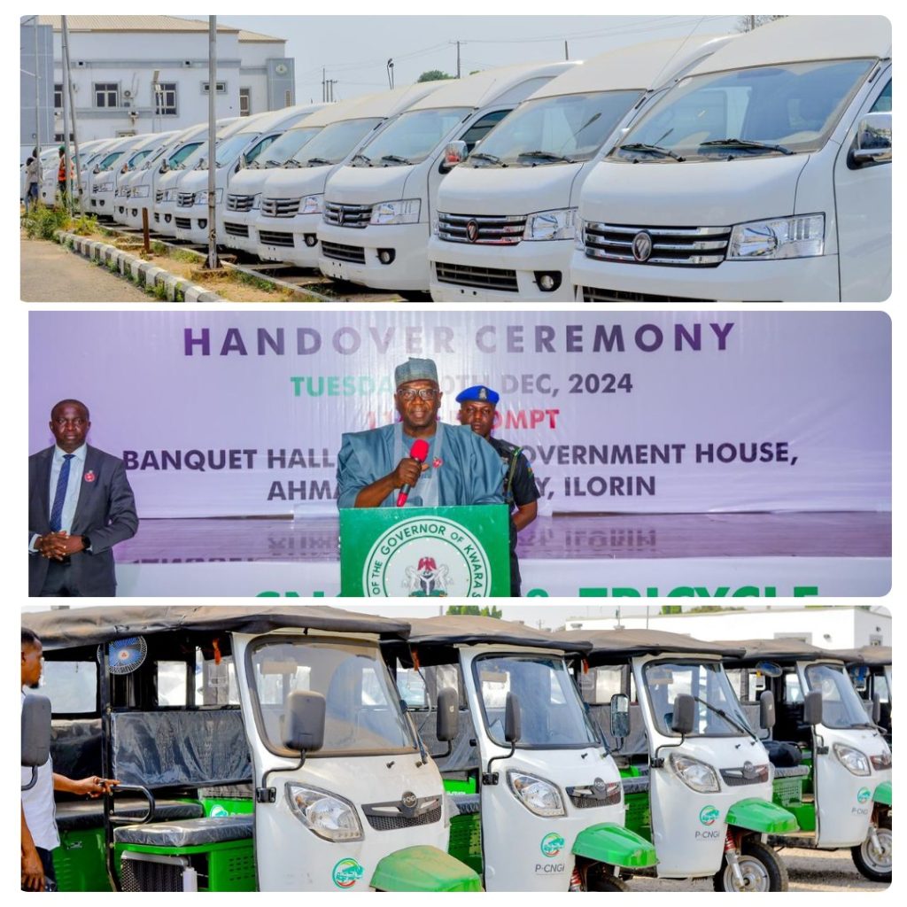 Gov AbdulRazaq Hails FG's Energy Transition as Kwara Gets CNG Buses, Three-wheelers for Mass Transit