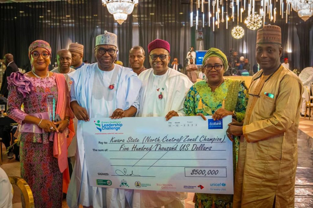 Kwara Wins $500,000 as Best Performing PHC State in North Central