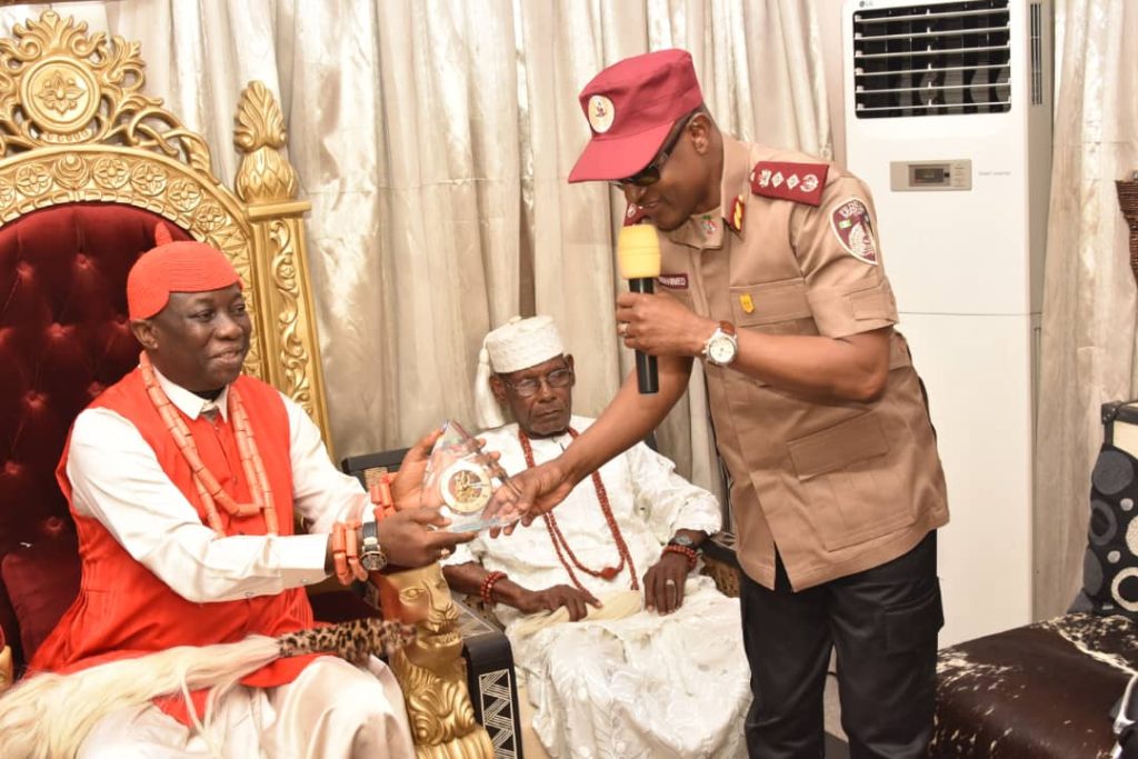 Asagba of Asaba Hails FRSC's Commitment to Road Safety