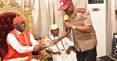 Asagba of Asaba Hails FRSC's Commitment to Road Safety