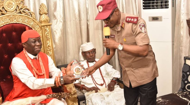 Asagba of Asaba Hails FRSC's Commitment to Road Safety