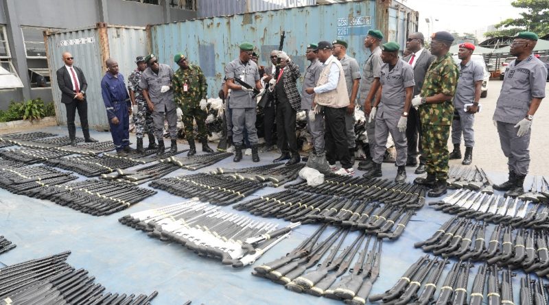 Nigeria Customs Service Hands Over Seized Arms to NCCSALW