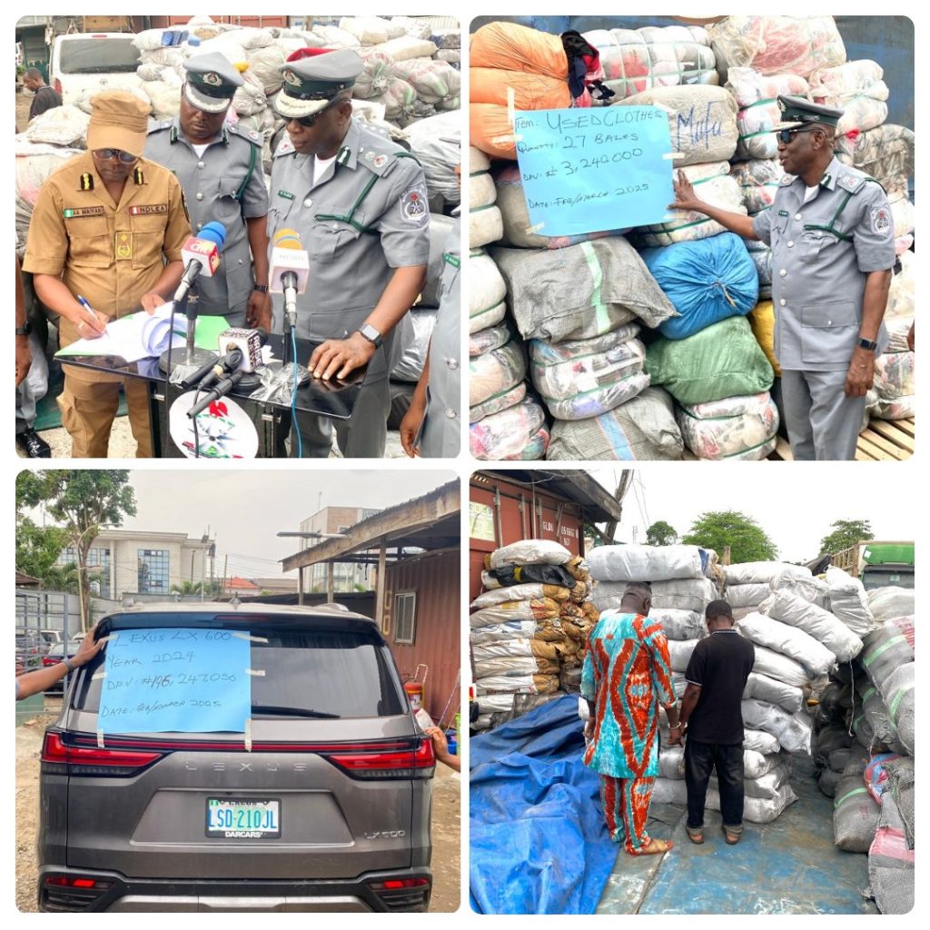 Customs FOU Zone 'A' Seizes N1.7bn Worth of Contraband