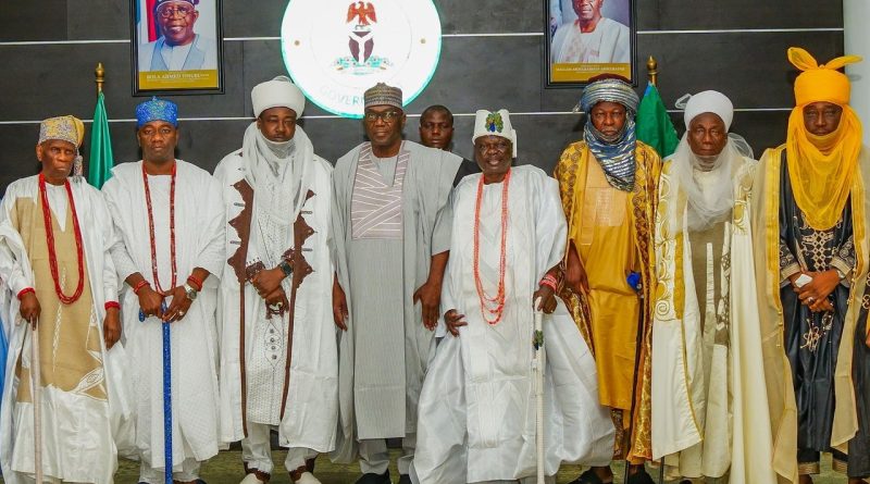 Gov Abdulrazaq Meets First Class Monarchs, Sets Agenda for Safer Kwara