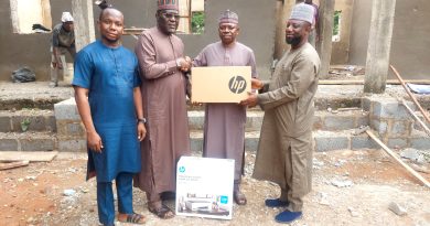 IEDPU FCT Lauds Alhaji Zakariyyau Babatunde for Laptop, Printer Donation