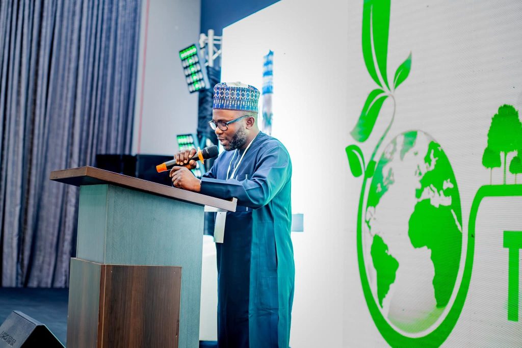 DG NITDA Kashifu Inuwa Abdullahi, represented by his Special Adviser on Innovation and Research, Mr Lukman Lamid, at the TED 2025 event
