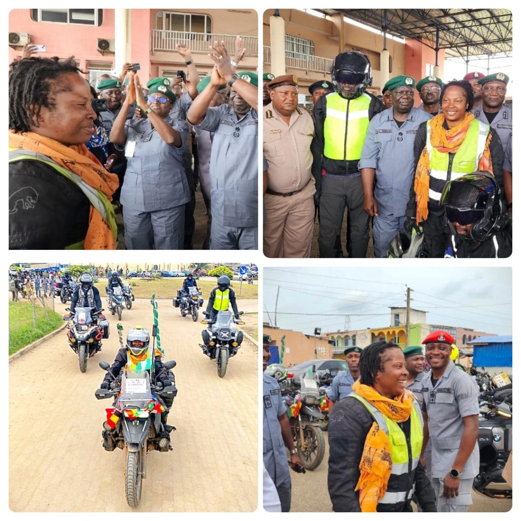Female Customs Officer, Akpevwe Ogboru, Completes 72-Day Solo Ride Across 22 Countries