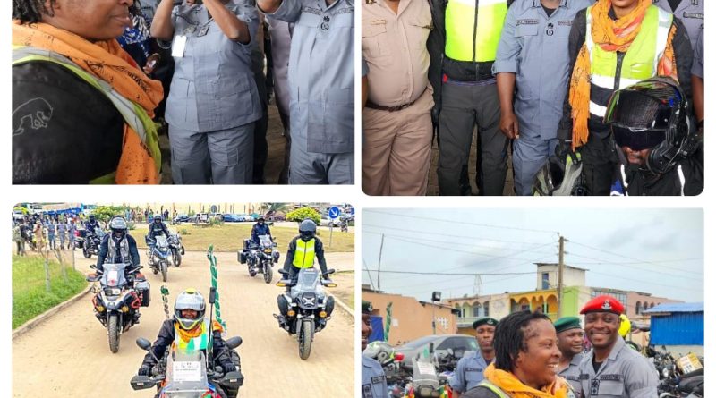 Female Customs Officer, Akpevwe Ogboru, Completes 72-Day Solo Ride Across 22 Countries