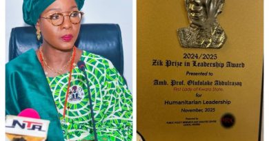 Tinubu Celebrates Kwara First Lady, Olufolake Abdulrazaq, Over Zik Prize Honour