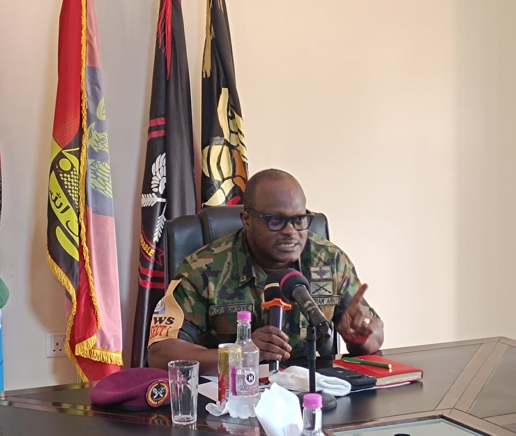 The Commander, 401 Special Forces Brigade, Brigadier General Kolawole Oyebanji Bukoye