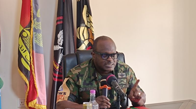 The Commander, 401 Special Forces Brigade, Brigadier General Kolawole Oyebanji Bukoye