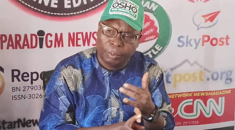 SDP FCT senatorial candidate Osho promises to ‘Fix FCT’